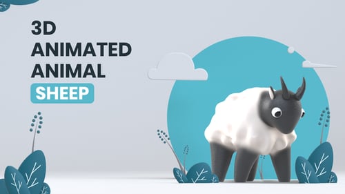 3D Animated Animal - Sheep