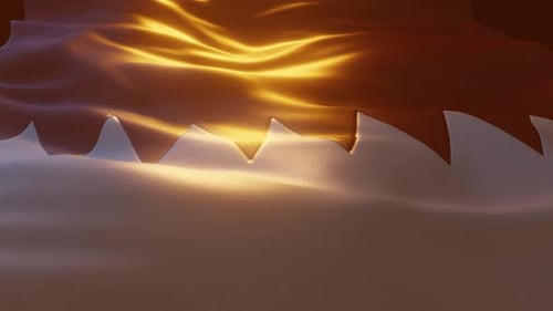 Elegant Fluid Waving Textile Loop Background Animation