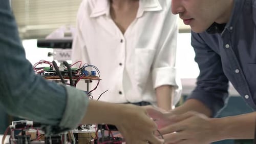 Development robot in modern laboratory