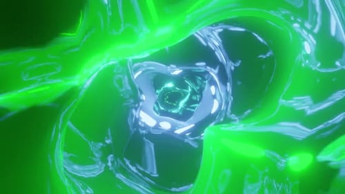Green Galaxy Tunnel Vj Loop