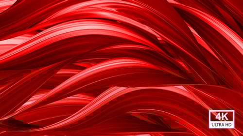 Red Festive Wavy Transition 4K