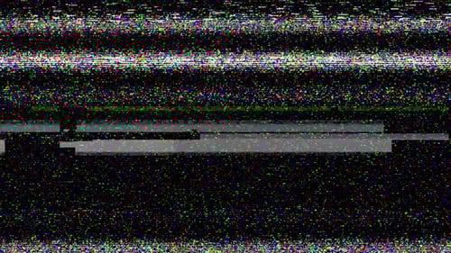 TV Signal Distorted Glitch
