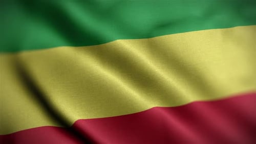 Seamless Green Yellow Red Waving Fabric Texture Loop