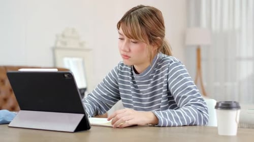 Online Group Video Call Conference of Work Team from Home