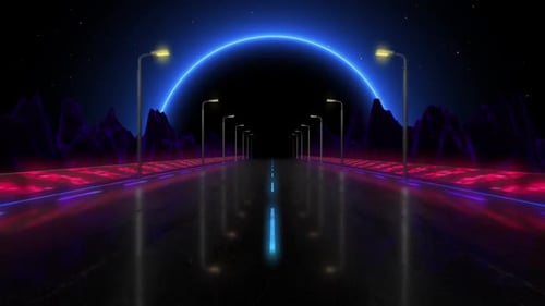 Neon-Autobahn