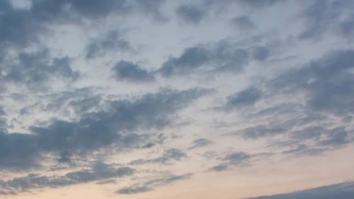 Himmel im Sommer, Sonnenaufgang, Wolken, Zeitraffer