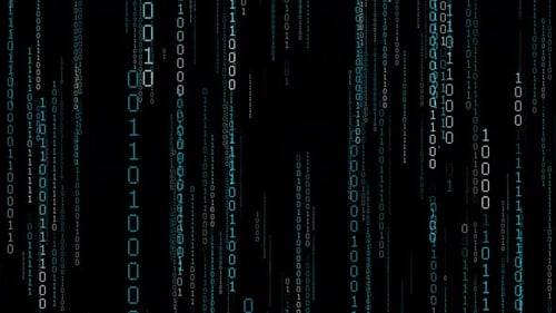 Hintergrund des digitalen Binärdaten-Streaming-Codes