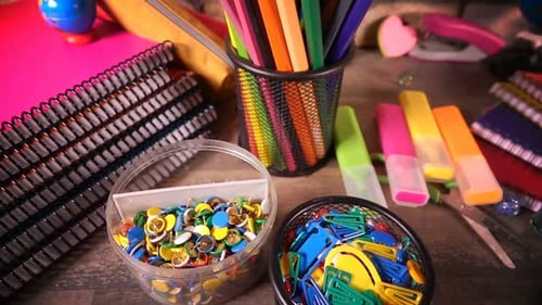Colorful School Supplies