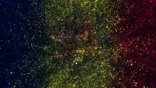 Twinkling Glitter Particles Loop with Gradient Colors