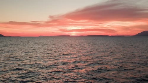 Sunset dusk sea ocean water serene calm beautiful