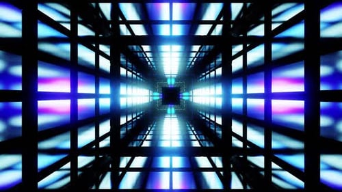 Rotated Space Mirrored Tunnel Background Vj Loop HD