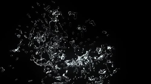 Dynamic Water Splash Reveal with Realistic Fluid Motion