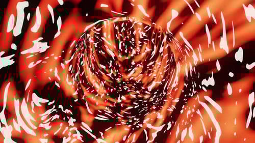 Fire Circle Tunnel Vj Loop 4K