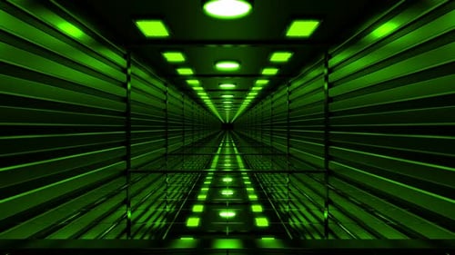 Neon Green Colored Loop Endless