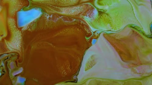 Abstract Flowing Colors and Liquid Pools