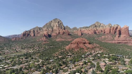 Aerial shot of Sedona