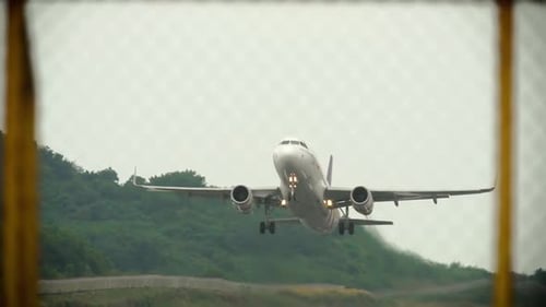 Jet Airliner Takeoff and Climb