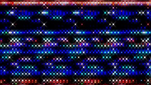 Pulsing Colorful Disco Lights Grid Seamless Loop Background