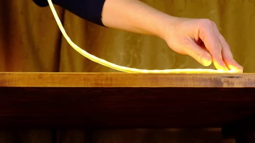 Hand Positioning Bendable Yellow LED Light Strip