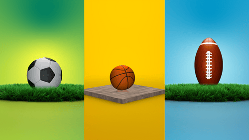 3D Animated Sports Ball Product Reveal Pack