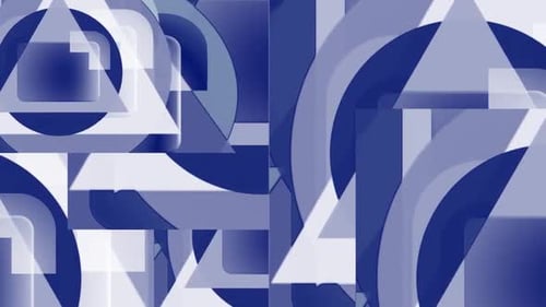 Animated Abstract Geometric Shapes Seamless Loop Background