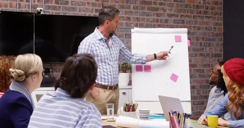 Office Presentation in Modern Corporate Setting