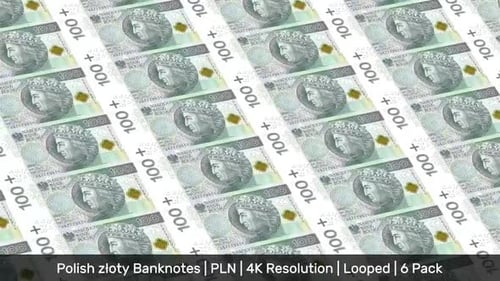 Poland Banknotes Money / Polish złoty / Currency zł / PLN/ | 6 Pack | - 4K