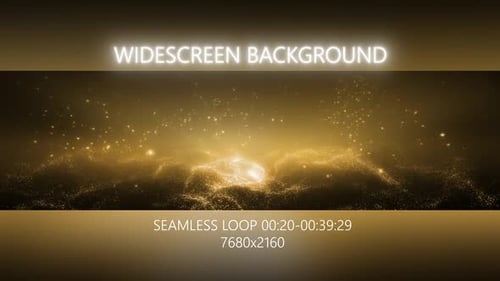 Gold Shine Particles Abstract Background