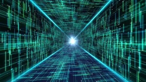 Ai data tunnel circuit board technology Data Transfer 5g background Data Transfer 5g background