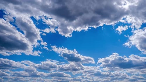 Beautiful Clouds and Blue Sky Time Lapse