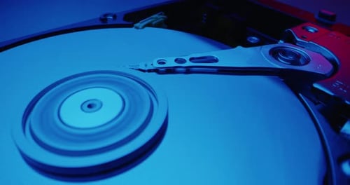 Intérieur d'un disque dur