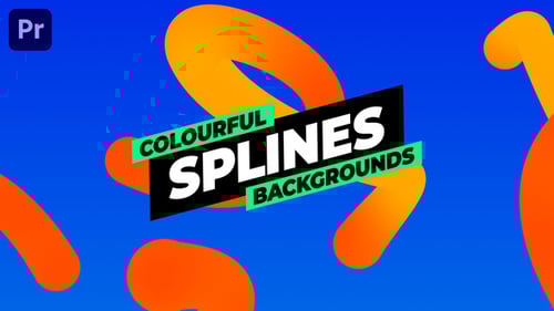 Animated Gradient Splines Backgrounds Pack