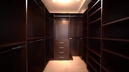 Large New Wood Walk In Closet Unfurnished
