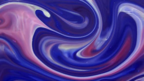 Abstract Swirling Colors of Pink, White, and Blue