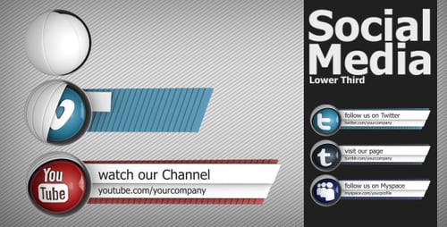 Social Media Lower Third Pack