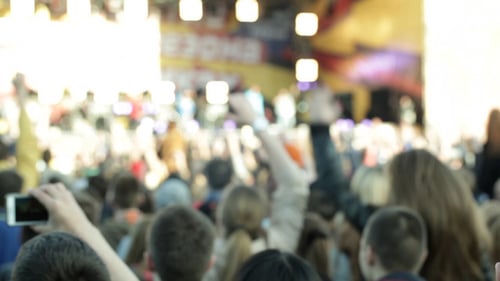 Energetic Crowd Enjoying an Outdoor Event