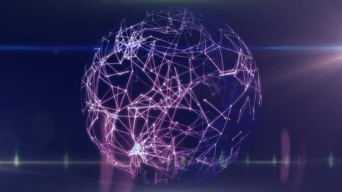 Plexus Sphere Loop Animation Background