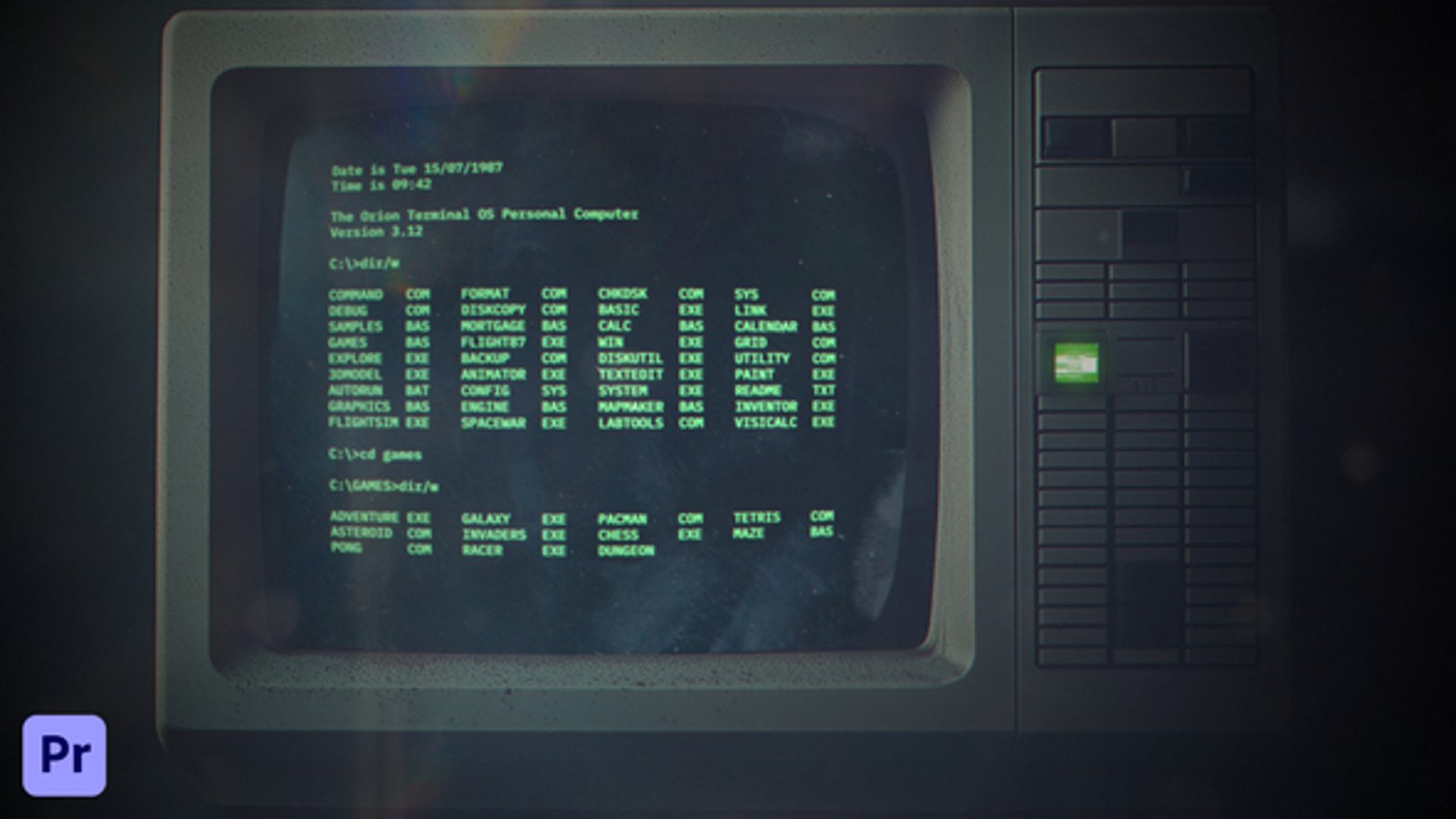 Retro Computer Screen Boot-Up Logo Reveal Intro, Logo Stings ft. 80s ...