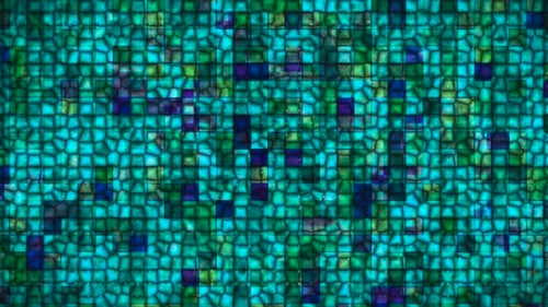 Dynamic Abstract Square Grid Pattern Animation