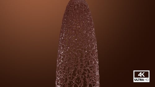 Falling Chocolate Like Fountain