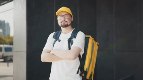 Delivery with Thermal Backpack