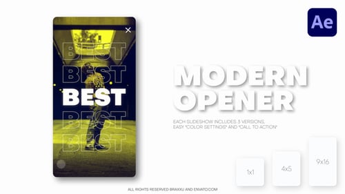 Vertical Modern Slideshow - Reels, Post, Shorts