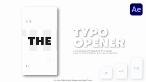 Vertical Typography Slideshow - Reels, Post, Shorts
