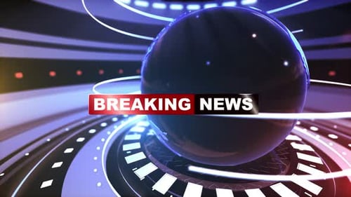 Breaking News Loop 4k