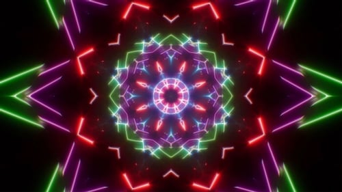 Colorful Party VJ Light 4K Loop 01