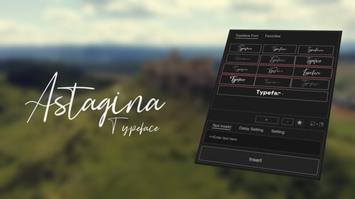Animated Typeface - Astagina Signature