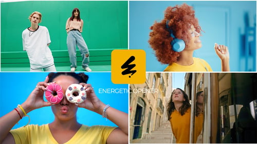 Multi-Screen Opener for Premiere Pro | Energetic Split-Screen Promo Intro 4K