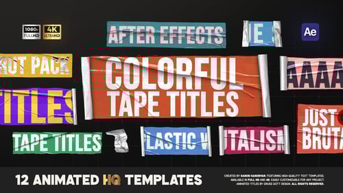 Colorful Tape Titles