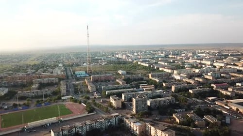 A Small Town on the Shore of the Balkhash Lake