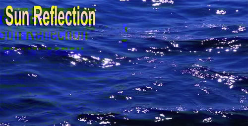 Sparkling Water Surface in Blue Ocean